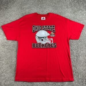 Ohio State Buckeyes OSU Shirt Mens XXL 2XL Red Black 2007 Tostitos BSC Game